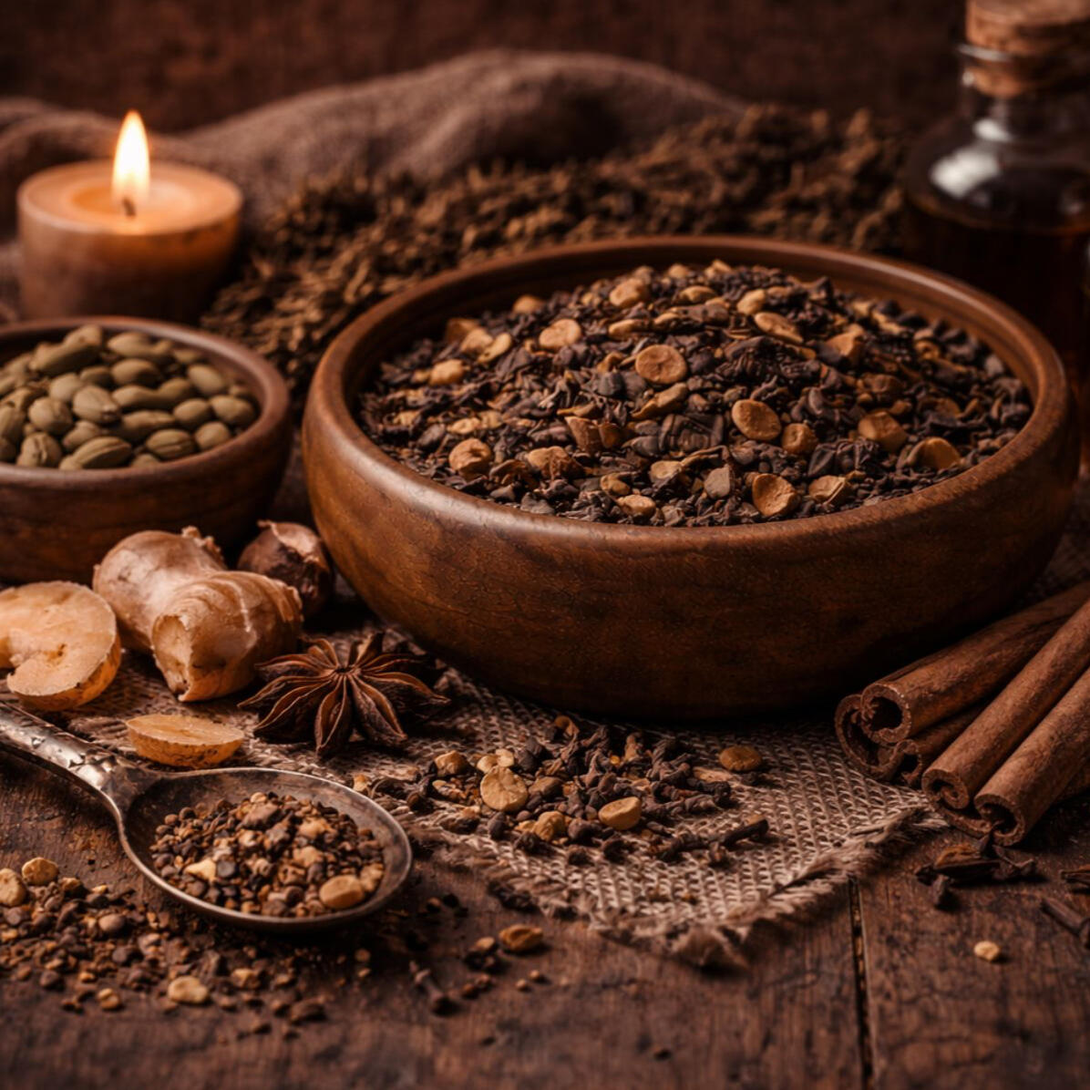 Black Seam Chai - Like worn boots and warm spice